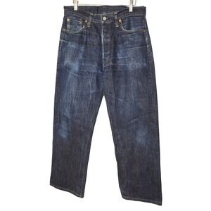Sugar Cane 1947 Japanese Selvedge Button Fly Blue Denim Jeans 14.25 oz Men 33X28